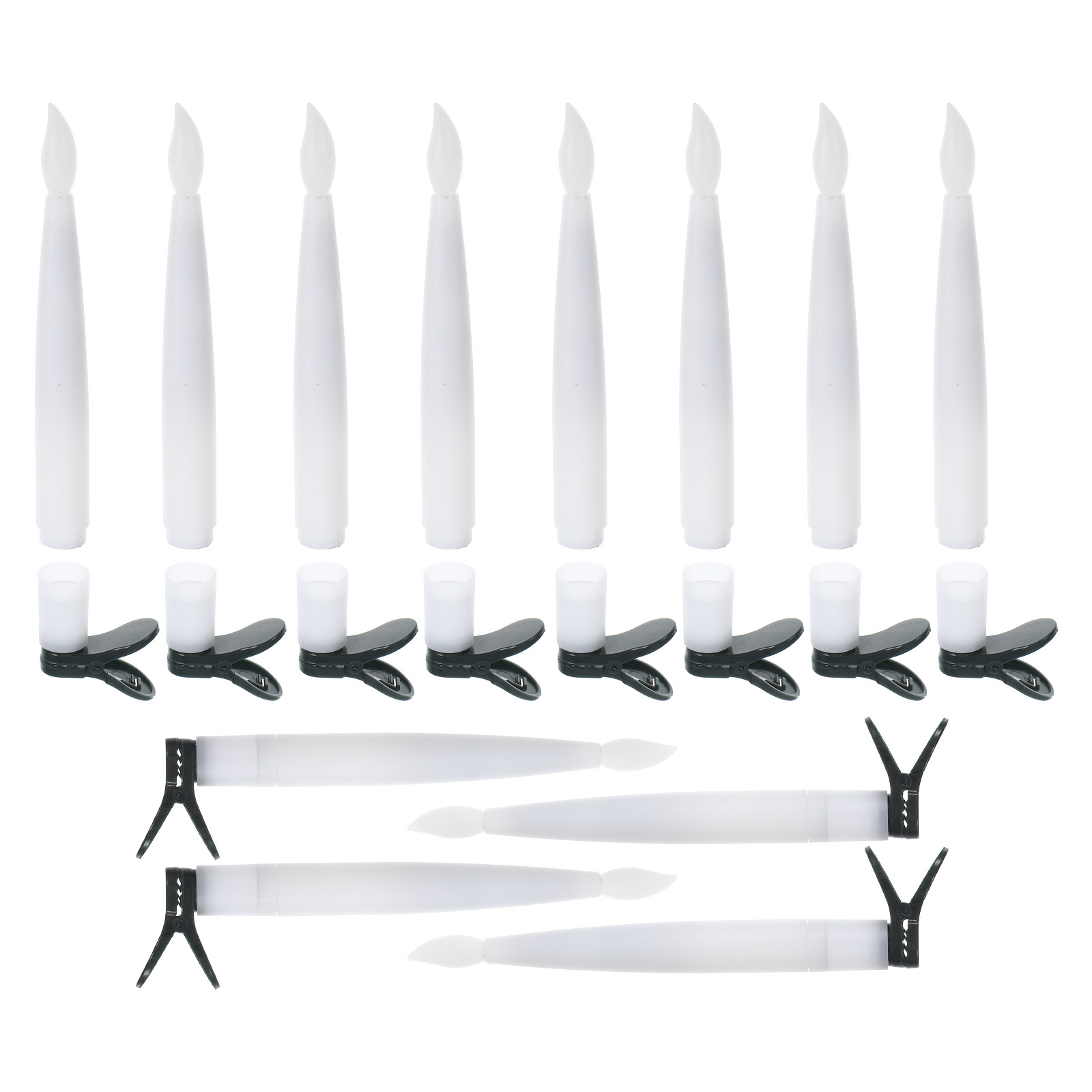 Holiday Candle Set - 12 Set Dekorasi Pohon Natal LED,