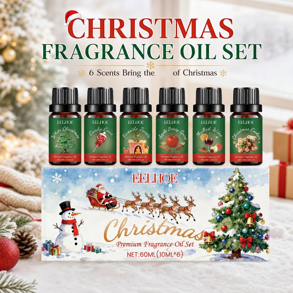Holiday Candle Set - 6 dalam 1 Set Hadiah Natal