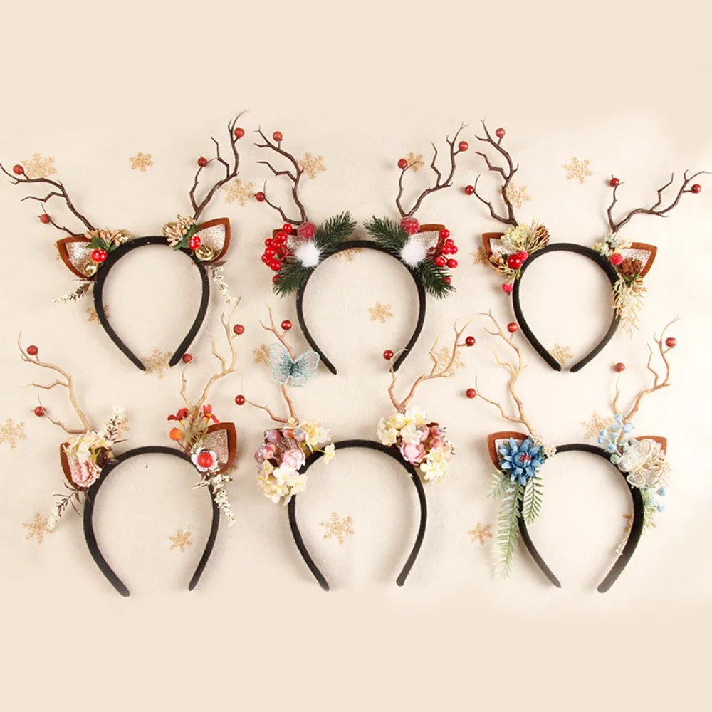Bando Tanduk Rusa Natal dengan - Reindeer Antlers Headband ulasan dan harga