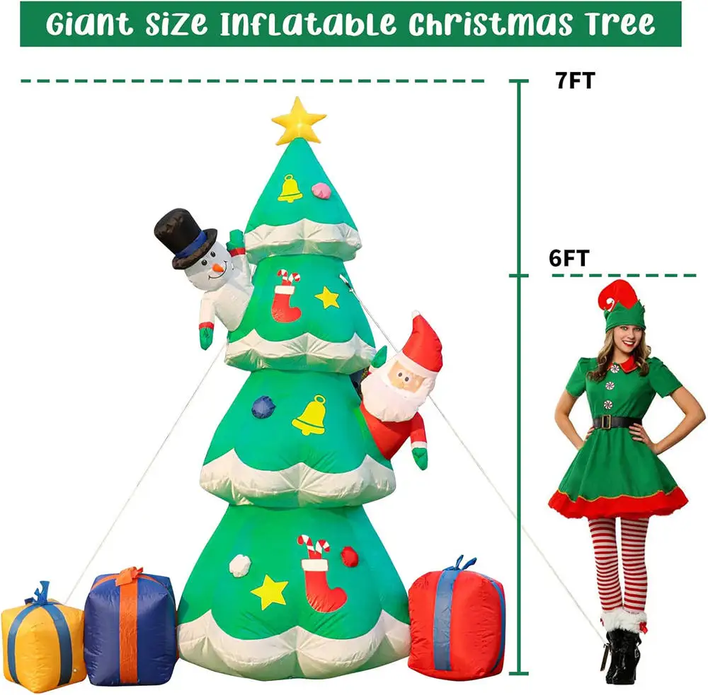 Model Pohon Natal Tiup Raksasa - Christmas Tree Artificial ulasan dan harga