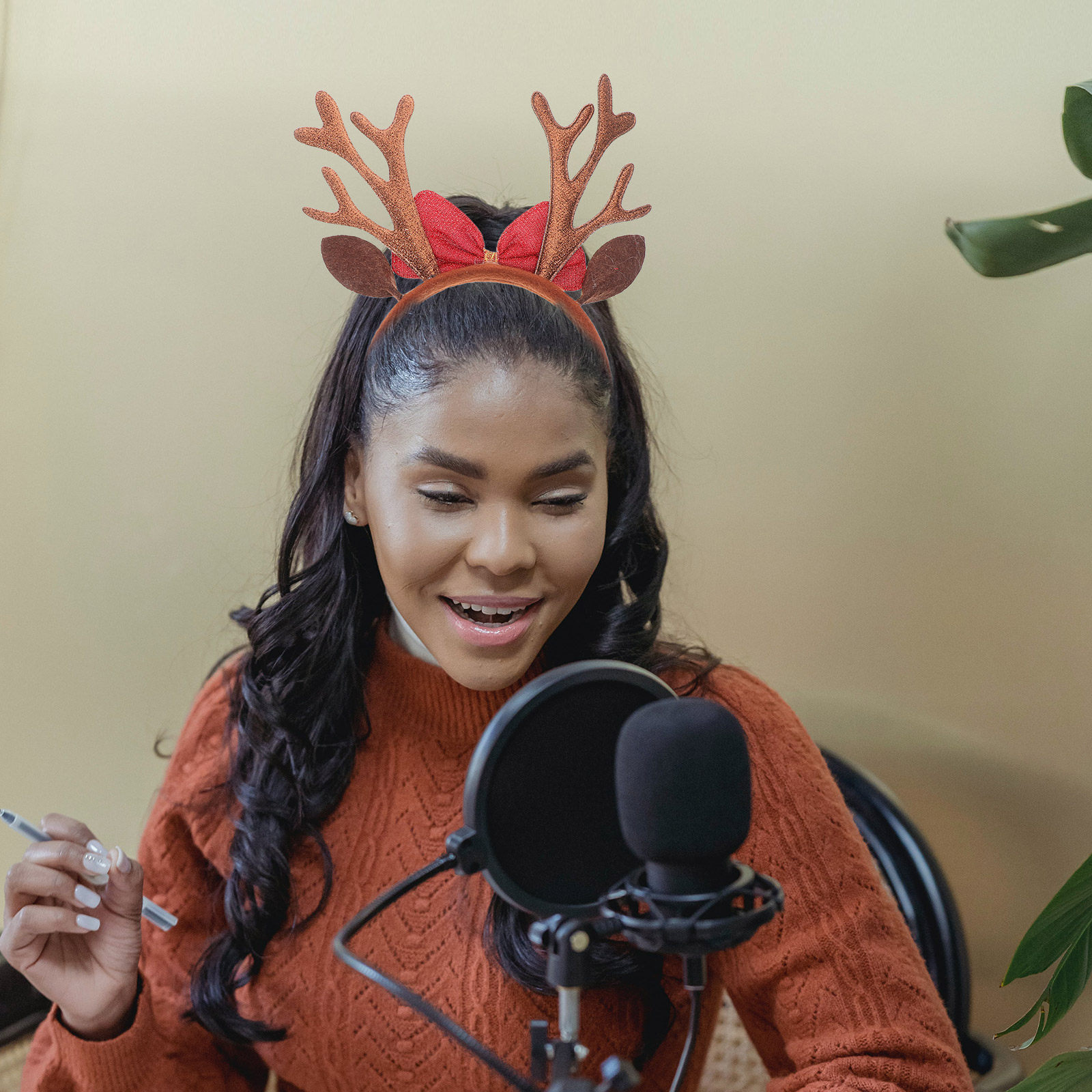Bando Tanduk Rusa Natal untuk  - Reindeer Antlers Headband ulasan dan harga