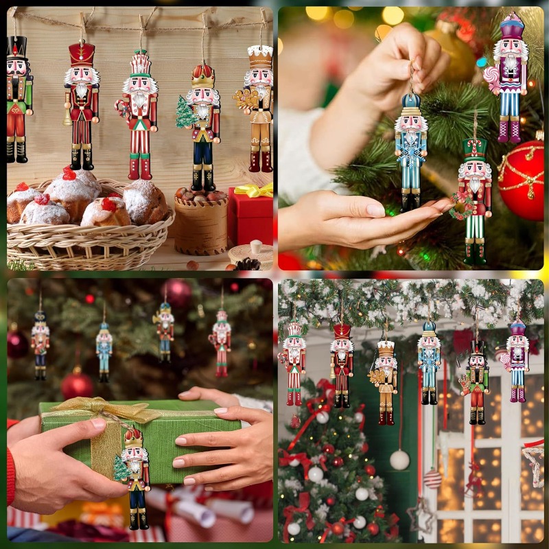 12/16pcs Ornamen Karakter Bone - Nutcracker Figurine ulasan dan harga