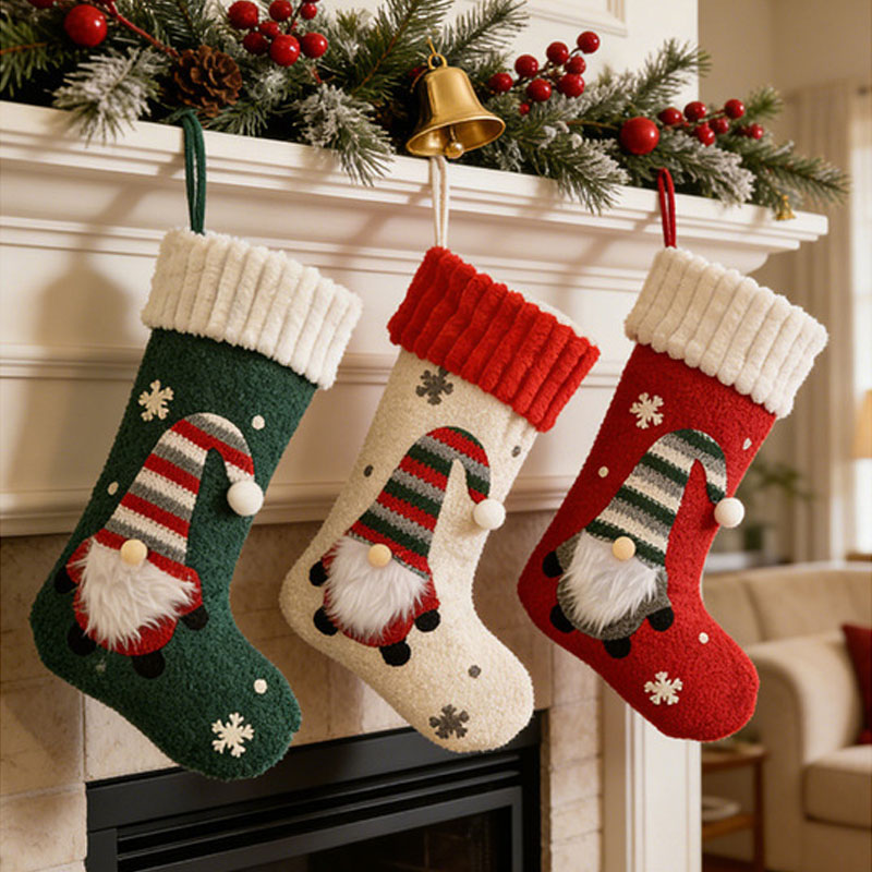 Ornamen Hiasan Kaos Kaki Natal - Christmas Stocking Hanging ulasan dan harga